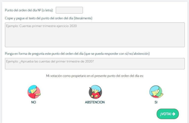 1- Vota sobre el orden del día